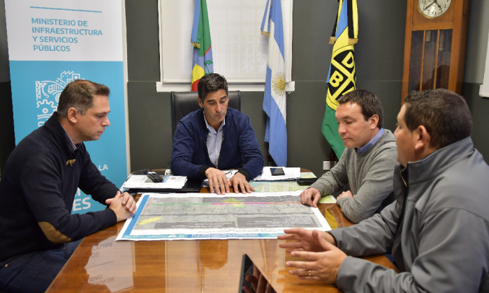 Andrés Watson y Hernán Y Zurieta evaluaron el progreso de obras viales en Florencio Varela